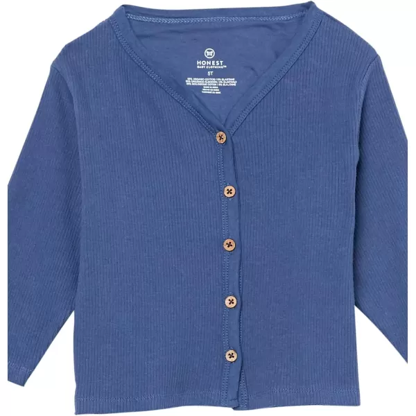 HonestBaby Fashion Outfit Sets Tops and Bottoms 100 Organic Cotton for Baby Toddler Girls LEGACY2 Dip Dye Pink and Navy