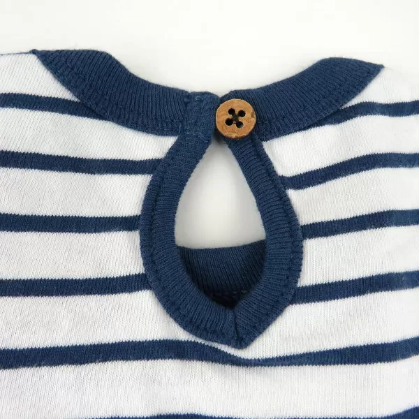 HonestBaby Fashion Outfit Sets Tops and Bottoms 100 Organic Cotton for Baby Toddler Girls LEGACY2 Dip Dye Pink and Navy