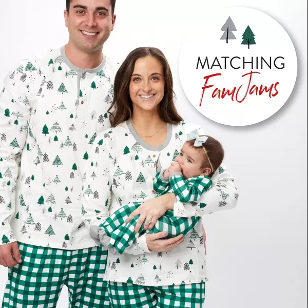 HonestBaby Multipack 2 4Piece Pajamas Sleepwear Holiday 100 Organic Cotton Infant Baby and Toddler Boys Girls UnisexEmerald Forest