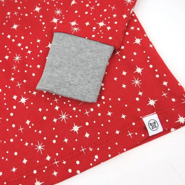 HonestBaby Multipack 2 4Piece Pajamas Sleepwear Holiday 100 Organic Cotton Infant Baby and Toddler Boys Girls UnisexGnome Holiday