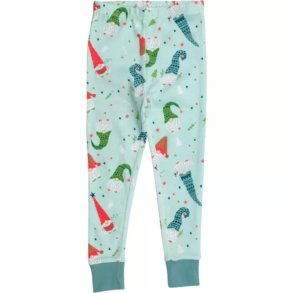 HonestBaby Multipack 2 4Piece Pajamas Sleepwear Holiday 100 Organic Cotton Infant Baby and Toddler Boys Girls UnisexGnomes