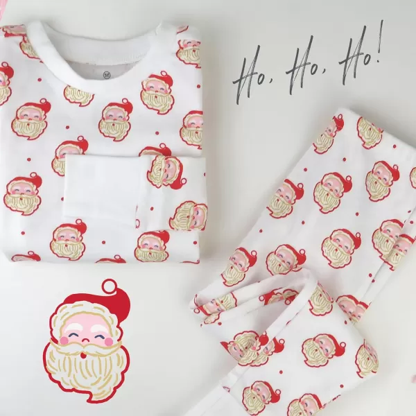 HonestBaby Multipack 2 4Piece Pajamas Sleepwear Holiday 100 Organic Cotton Infant Baby and Toddler Boys Girls UnisexHo Ho Ho