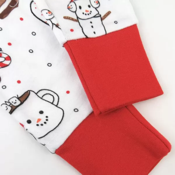 HonestBaby Multipack 2 4Piece Pajamas Sleepwear Holiday 100 Organic Cotton Infant Baby and Toddler Boys Girls UnisexOoie Gooie Holiday