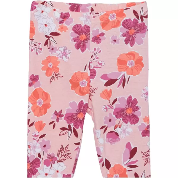 HonestBaby Multipack 2Piece Pajamas Sleepwear Pjs 100 Organic Cotton for Infant Baby Toddler Girls LegacyDreamy Floral Pink Peach