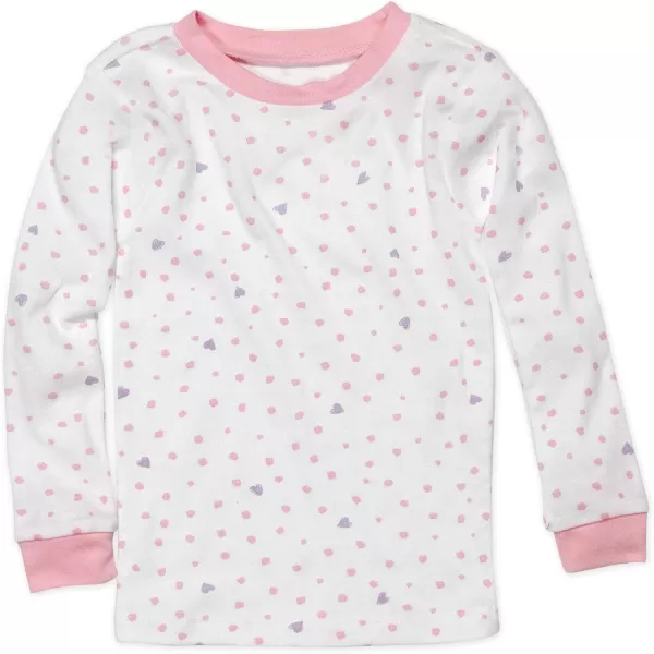 HonestBaby Multipack 2Piece Pajamas Sleepwear Pjs 100 Organic Cotton for Infant Baby Toddler Girls LegacyLove Dot