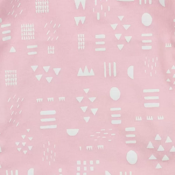HonestBaby Multipack 2Piece Pajamas Sleepwear Pjs 100 Organic Cotton for Infant Baby Toddler Girls LegacyPattern Play Pink