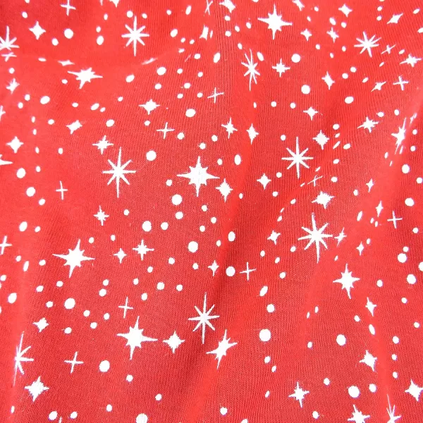 HonestBaby Multipack 2Piece Pajamas Sleepwear Pjs 100 Organic Cotton for Infant Baby Toddler Girls LegacyTwinkle Star Red