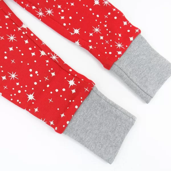 HonestBaby Multipack 2Piece Pajamas Sleepwear Pjs 100 Organic Cotton for Infant Baby Toddler Girls LegacyTwinkle Star Red