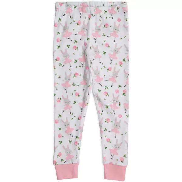 HonestBaby Multipack 2Piece Pajamas Sleepwear Pjs 100 Organic Cotton for Infant Baby and Toddler GirlsTutu Cute