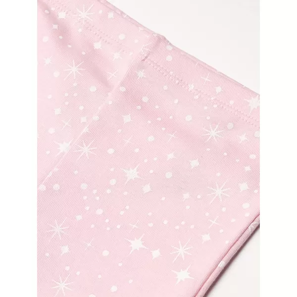 HonestBaby Multipack 2Piece Pajamas Sleepwear Pjs 100 Organic Cotton for Infant Baby and Toddler GirlsTwinkle Star Pink