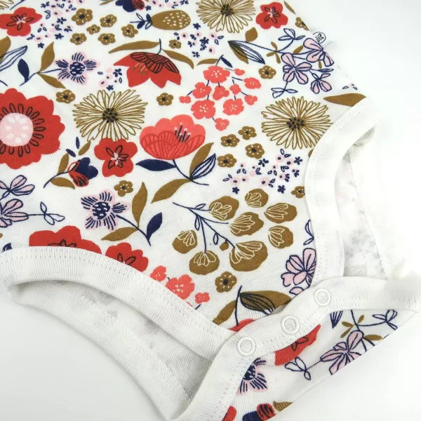 HonestBaby Multipack Gift Sets Mix Match Outfits 100 Organic Cotton for Newborn Infant Baby Boys Girls Unisex LEGACY6Piece Set Copper Fields Floral Ivory