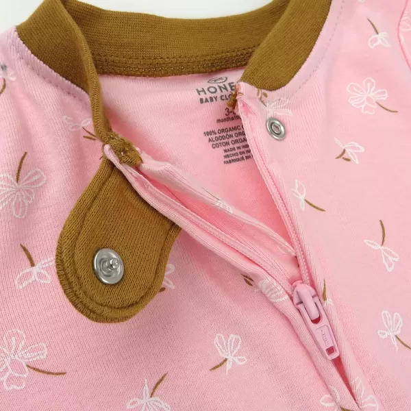 HonestBaby Multipack Gift Sets Mix Match Outfits 100 Organic Cotton for Newborn Infant Baby Boys Girls Unisex LEGACY8Piece Set Copper Fields Floral Ivory