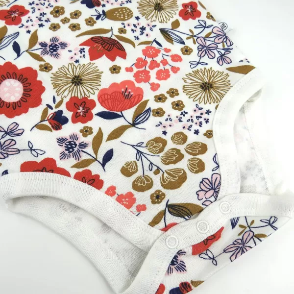 HonestBaby Multipack Gift Sets Mix Match Outfits 100 Organic Cotton for Newborn Infant Baby Boys Girls Unisex LEGACY8Piece Set Copper Fields Floral Ivory