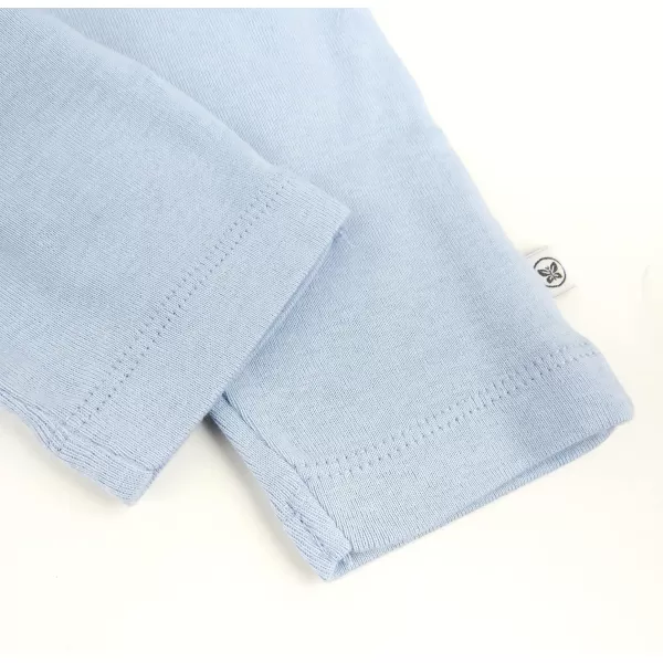 HonestBaby Multipack Harem Pants Roomy Fit Pull on Bottoms 100 Organic Cotton for Infant Baby Boys Girls Unisex3pack Blue Ombre