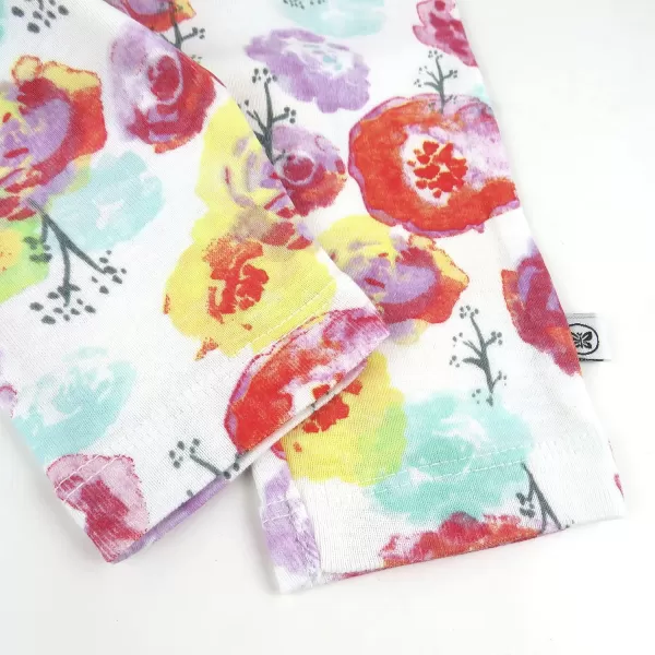 HonestBaby Multipack Harem Pants Roomy Fit Pull on Bottoms 100 Organic Cotton for Infant Baby Boys Girls Unisex3pack Rose Blossom