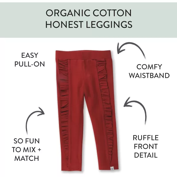 HonestBaby Multipack Leggings Skinny Flare and Cargo Pants Organic Cotton for Infant Baby Girls Toddlers Little Kids3pack Dreamy Jaguar