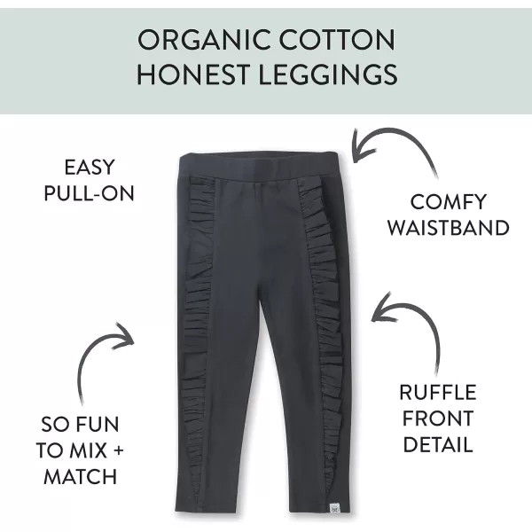 HonestBaby Multipack Leggings Skinny Flare and Cargo Pants Organic Cotton for Infant Baby Girls Toddlers Little Kids3pack English Garden Plaid