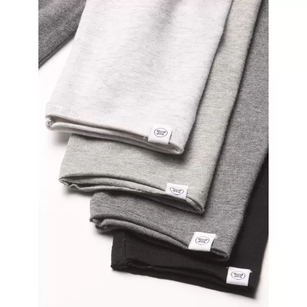 HonestBaby Multipack Leggings Skinny Flare and Cargo Pants Organic Cotton for Infant Baby Girls Toddlers Little Kids4pack Gray Ombre