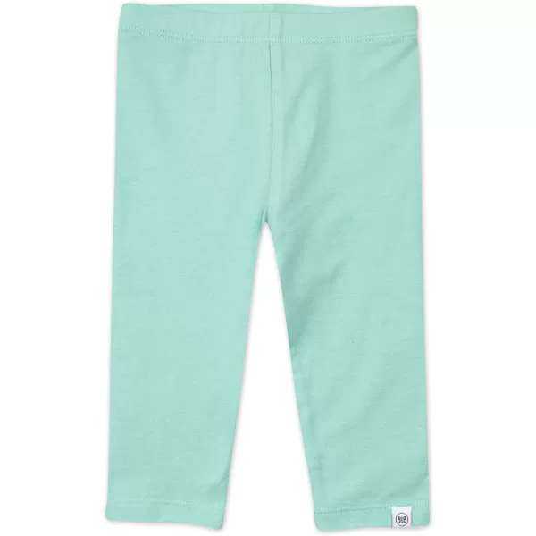 HonestBaby Multipack Leggings Skinny Flare and Cargo Pants Organic Cotton for Infant Baby Girls Toddlers Little Kids4pack Green Ombre
