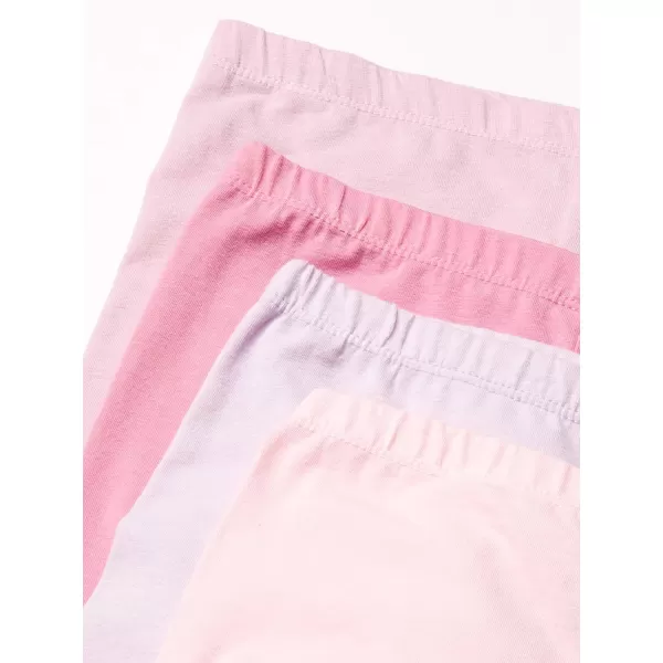 HonestBaby Multipack Leggings Skinny Flare and Cargo Pants Organic Cotton for Infant Baby Girls Toddlers Little Kids4pack Pink Ombre