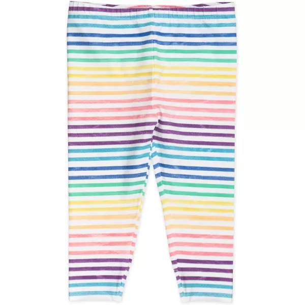HonestBaby Multipack Leggings Skinny Flare and Cargo Pants Organic Cotton for Infant Baby Girls Toddlers Little Kids4pack Rose Blossom