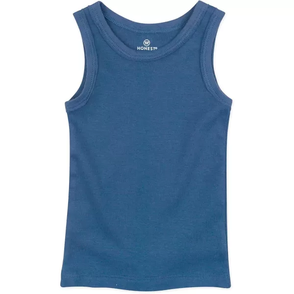 HonestBaby Multipack Long Sleeve Tshirts Tee 100 Organic Cotton Baby Toddler Kids Boys Girls5pack Blue Ombre