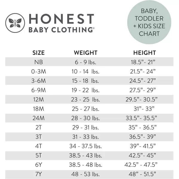 HonestBaby Multipack Long Sleeve Tshirts Tee 100 Organic Cotton Baby Toddler Kids Boys Girls5pack Ombre Blues