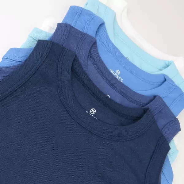 HonestBaby Multipack Long Sleeve Tshirts Tee 100 Organic Cotton Baby Toddler Kids Boys Girls5pack Sea Ombre