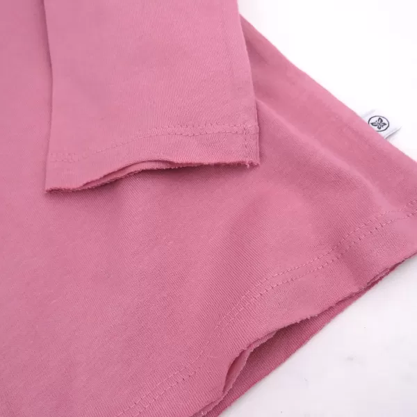 HonestBaby Multipack Long Sleeve Tshirts Tee 100 Organic Cotton Baby Toddler Kids Boys GirlsRainbow Pinks