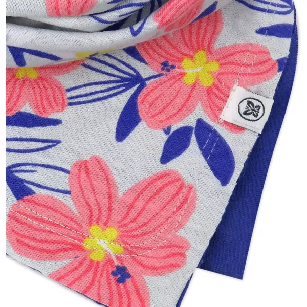 HonestBaby Multipack Reversible Bandana Drool Bibs Burpcloths Adjustable Snaps 100 Organic Cotton Legacy5pack Love Dove
