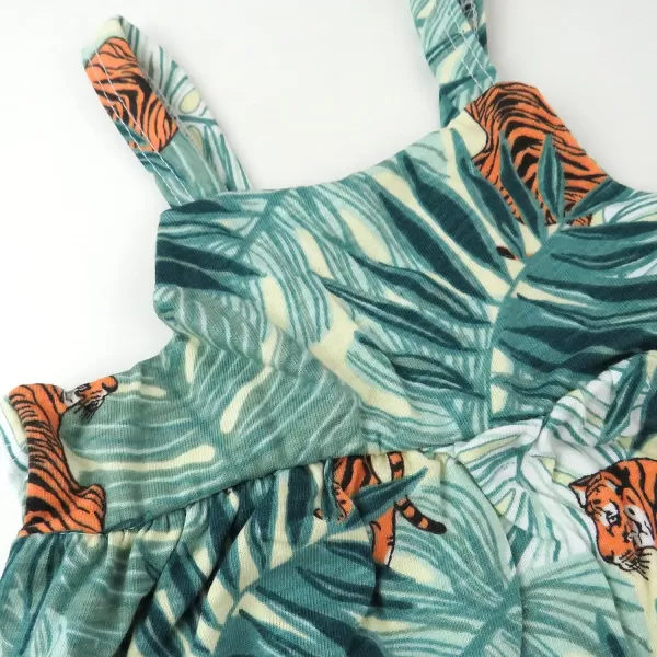 HonestBaby Multipack Short Romper Sets and Dresses 100 Organic Cotton for Infant Baby Toddler Boys Girls Unisex LEGACY3 Tiger Time