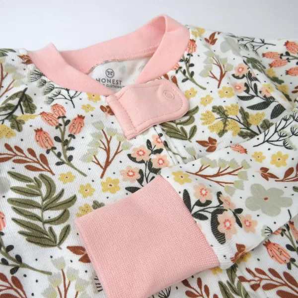 HonestBaby NonSlip Footed Pajamas OnePiece Sleeper Jumpsuit ZipFront PJs 100 Organic Cotton for Baby BoysScottish Ivy