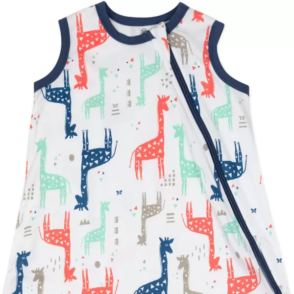 HonestBaby Organic Cotton Classic Lightweight Wearable Blanket LegacyMulticolored Giraffes