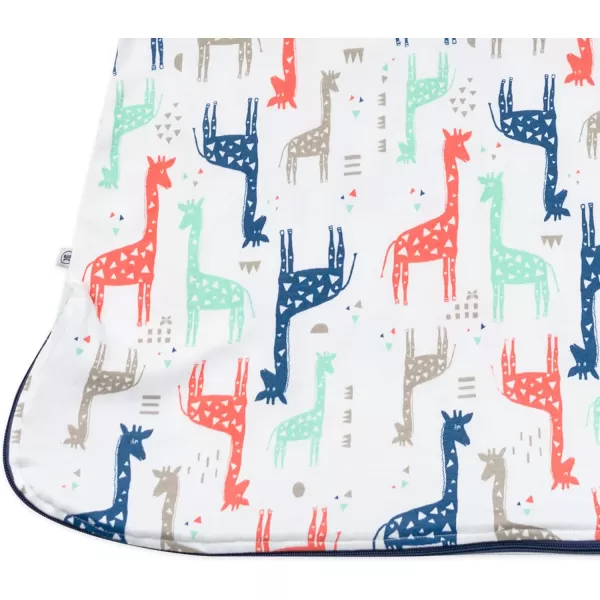 HonestBaby Organic Cotton Classic Lightweight Wearable Blanket LegacyMulticolored Giraffes