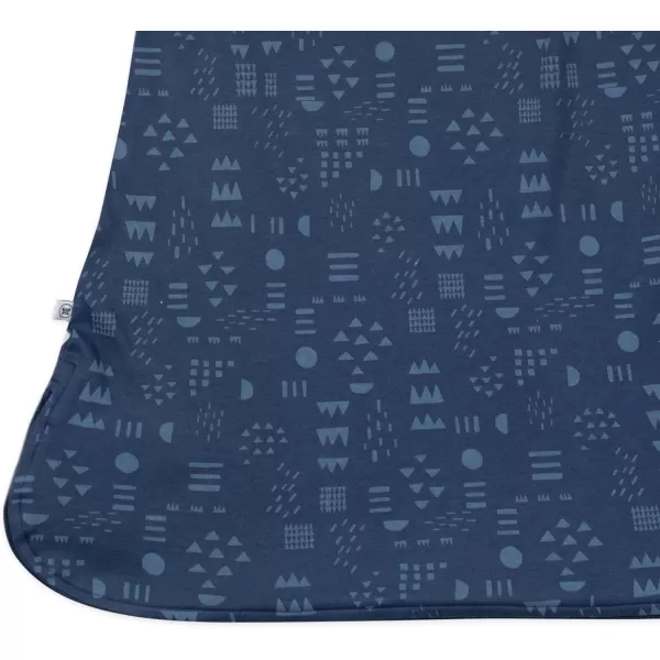 HonestBaby Organic Cotton Classic Lightweight Wearable Blanket LegacyPattern Play Navy