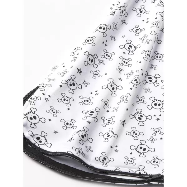 HonestBaby Organic Cotton Classic Lightweight Wearable Blanket LegacyTossed Skulls