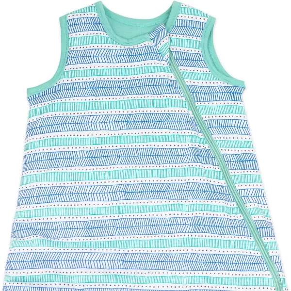 HonestBaby Organic Cotton Light Filled Reversible Wearable Blanket LegacyDots amp Dashes