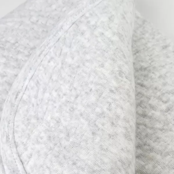 HonestBaby Organic Cotton Matelasse Reversible Receiving Blanket Pattern Play One SizeLight Grey Heather One Size