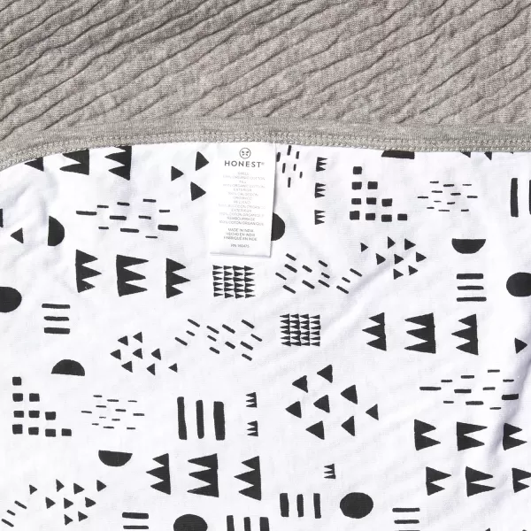 HonestBaby Organic Cotton Matelasse Reversible Receiving Blanket Pattern Play One SizePattern Play One Size