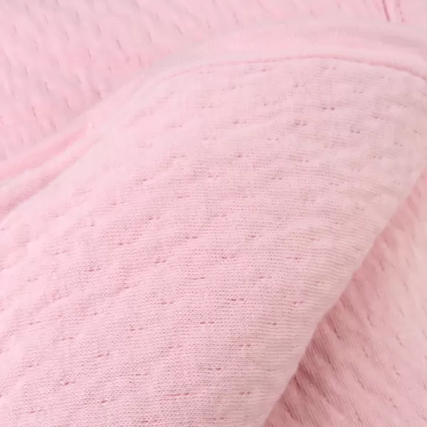 HonestBaby Organic Cotton Matelasse Reversible Receiving Blanket Pattern Play One SizePink One Size