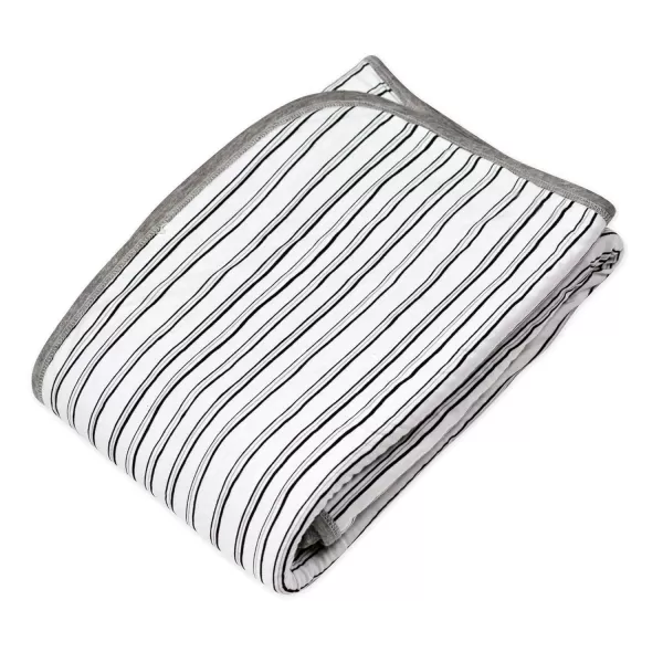 HonestBaby Organic Cotton Matelasse Reversible Receiving Blanket Pattern Play One SizeSketchy Stripe One Size