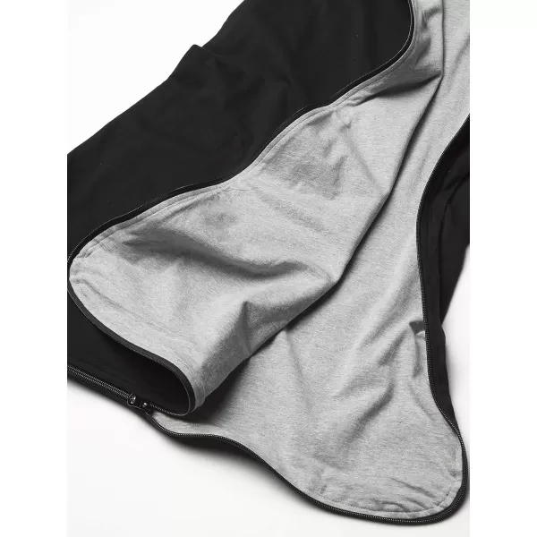 HonestBaby Organic Cotton Reversible Wearable Blanket LegacyBlack