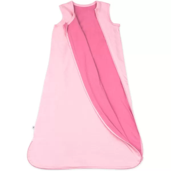 HonestBaby Organic Cotton Reversible Wearable Blanket LegacyPink