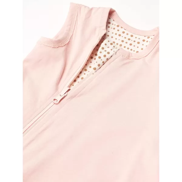 HonestBaby Organic Cotton Reversible Wearable Blanket LegacySugar Swizzle Linear Dot Pink