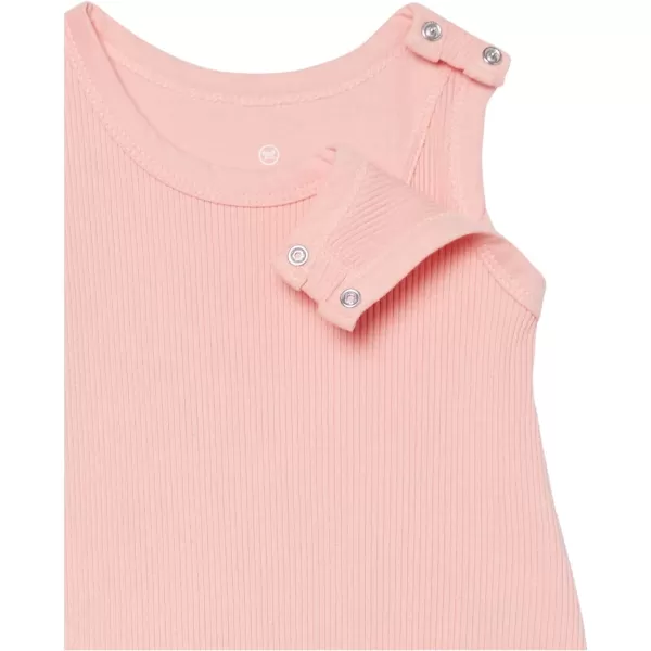 HonestBaby Romper Coverall Sets Onepiece Jumpsuit Organic Cotton Legacy3 Tropical Peach