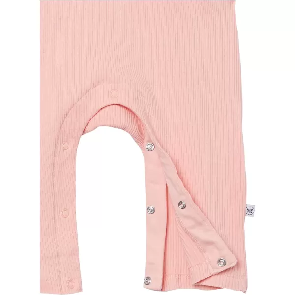 HonestBaby Romper Coverall Sets Onepiece Jumpsuit Organic Cotton Legacy3 Tropical Peach