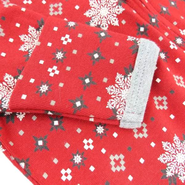 HonestBaby Sleep and Play Footed Holiday Pajamas OnePiece Sleeper Zipfront Organic Cotton PJs Baby Boys Girls Unisex1 Fair Isle Holiday