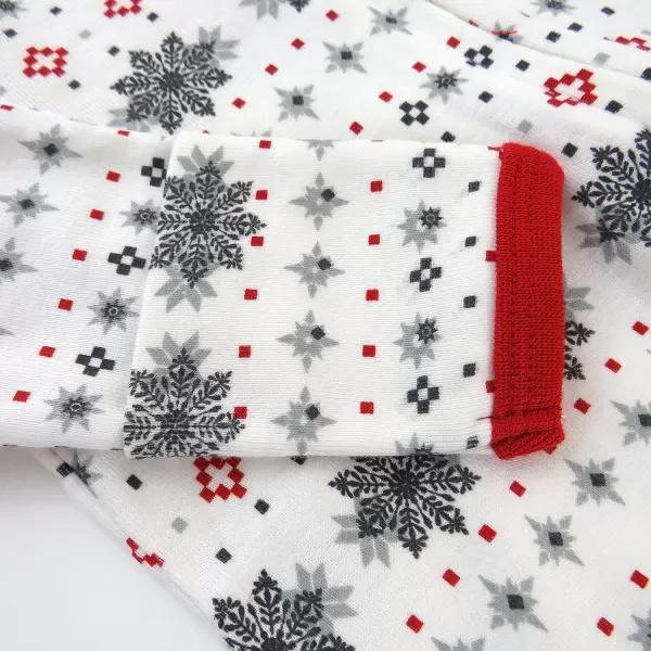 HonestBaby Sleep and Play Footed Holiday Pajamas OnePiece Sleeper Zipfront Organic Cotton PJs Baby Boys Girls Unisex1 Fair Isle Holiday Ivory