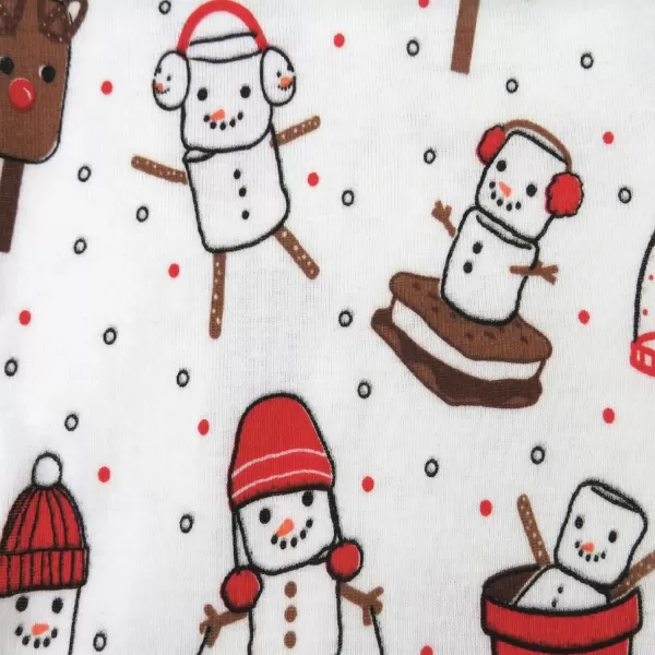 HonestBaby Sleep and Play Footed Holiday Pajamas OnePiece Sleeper Zipfront Organic Cotton PJs Baby Boys Girls Unisex1 Ooie Gooie Holiday