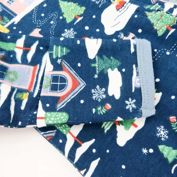 HonestBaby Sleep and Play Footed Holiday Pajamas OnePiece Sleeper Zipfront Organic Cotton PJs BabyBoysGirlsUnisexLEGACY1 Nordic Holiday